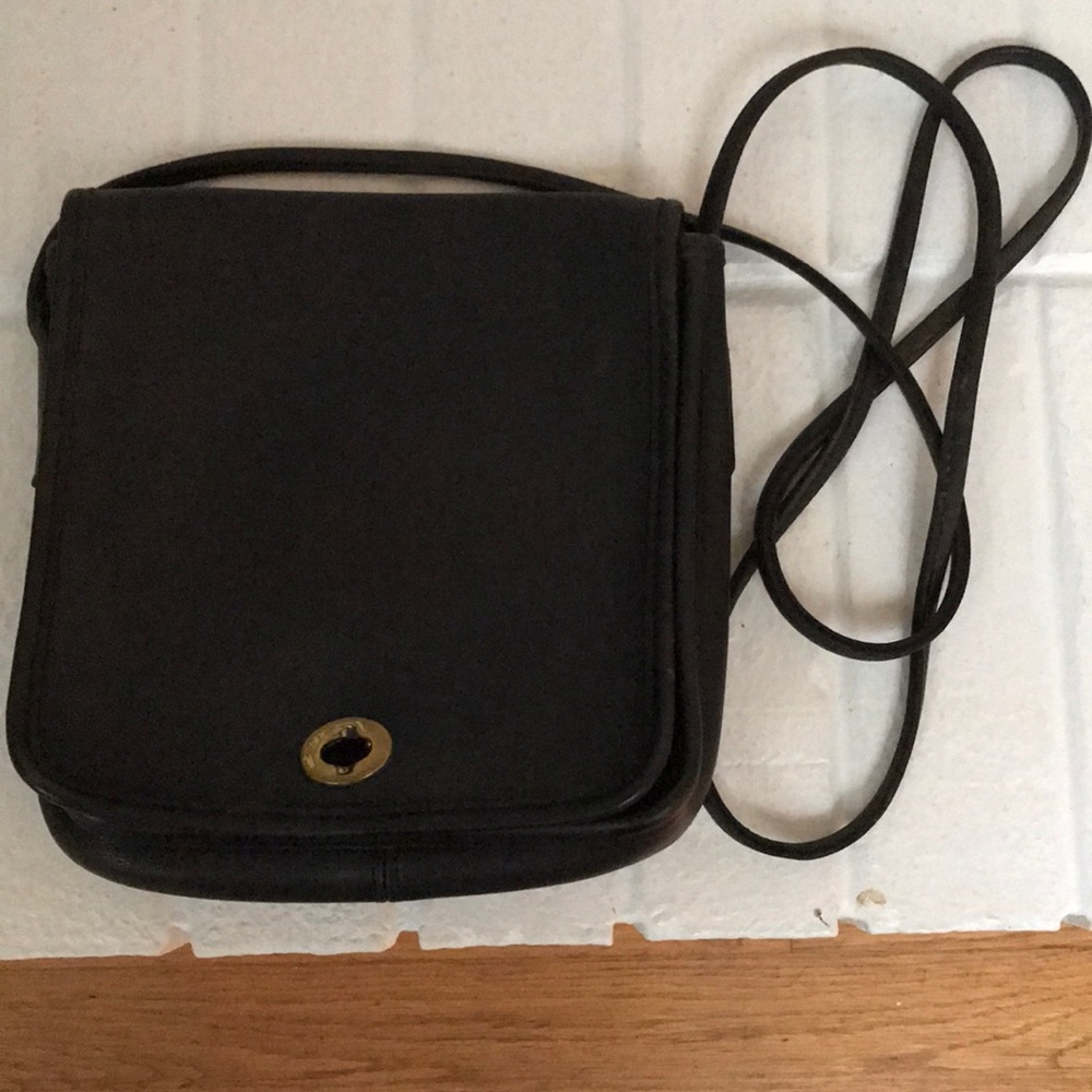 Vintage Coach Compact Pouch Swing Bag #9620 Black